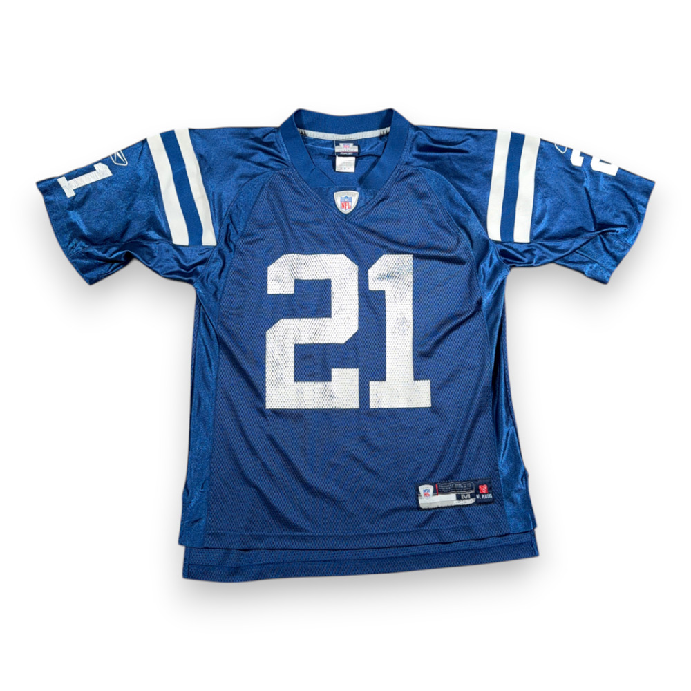 Vintage Bob Sanders Indianapolis Colts Jersey Adult MEDIUM Blue 21 Reebok Y2K